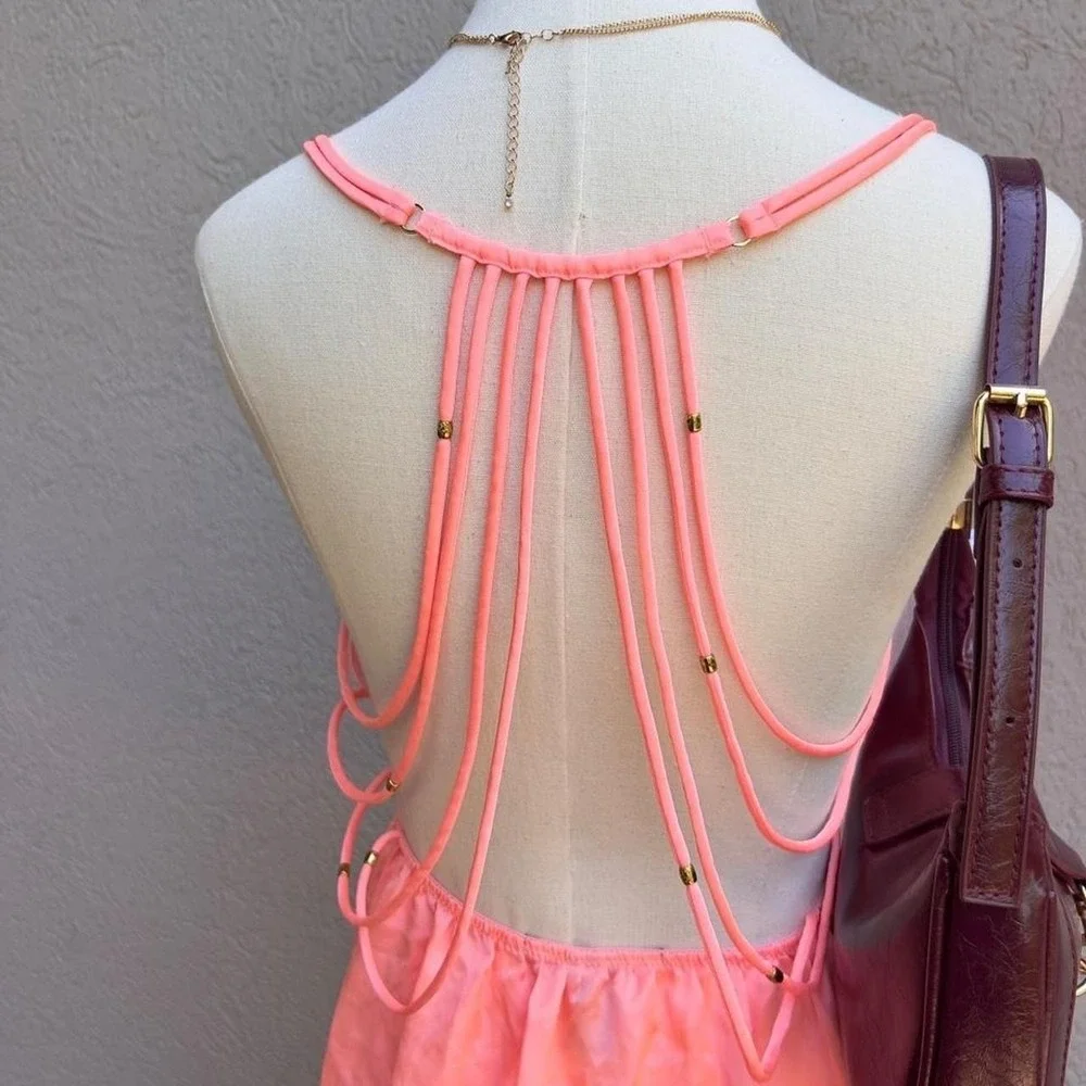 Victoria's Secret Satin Strappy Nightgown Lingerie Slip Dress Size Small